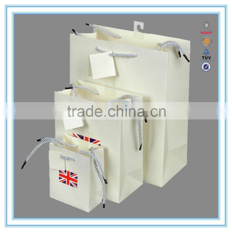 High quality custom printing paper shopping bag&shopping paper bag & paper bag wholesale