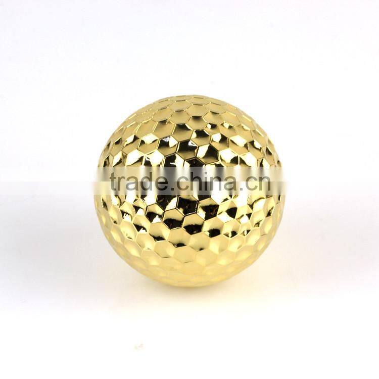 China OEM factory custom golf ball 24k gold plated hardware products