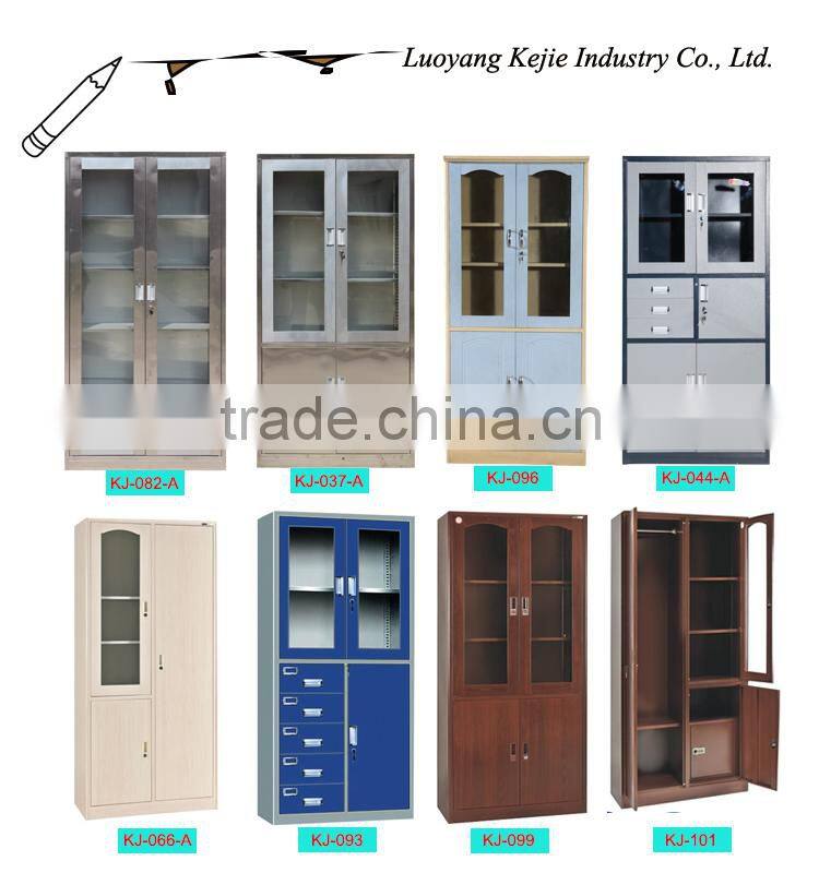 High Quality India Kitchen Stainless Steel Cabinet Shelves with Three Doors Cabinet