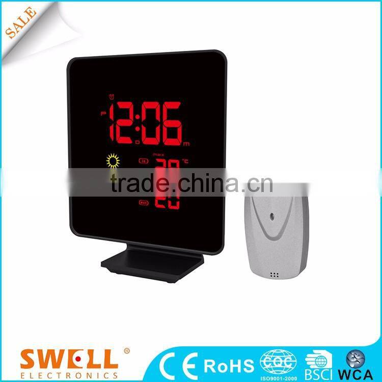selling popular outdoor clock with stand , outdoor clock with sensor