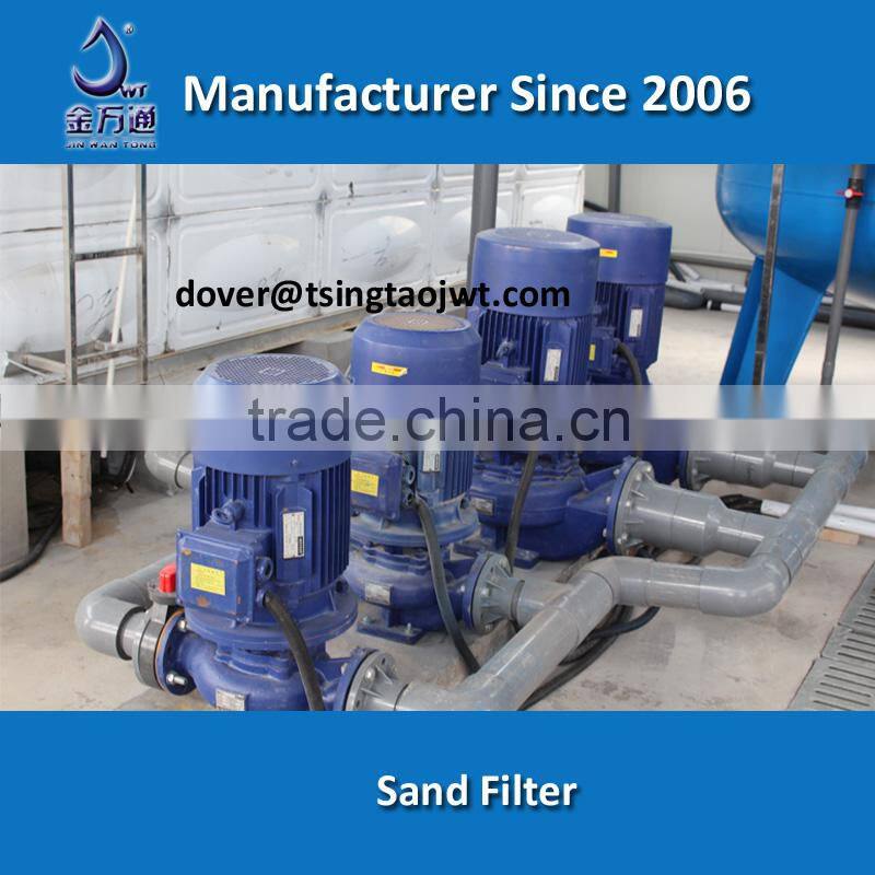 Pressure sand filter for wastewater filtration