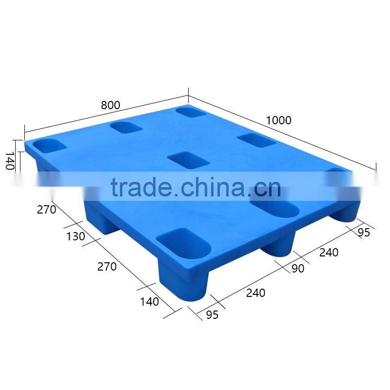 1000x800x140mm 9 feet Euro Pallet Type and Plastic Material plastic pallets