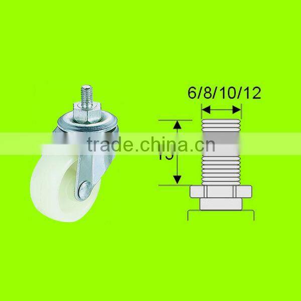 With 8 automatic production lines Thread Stem industrial PP racks caster wheels (IC18)