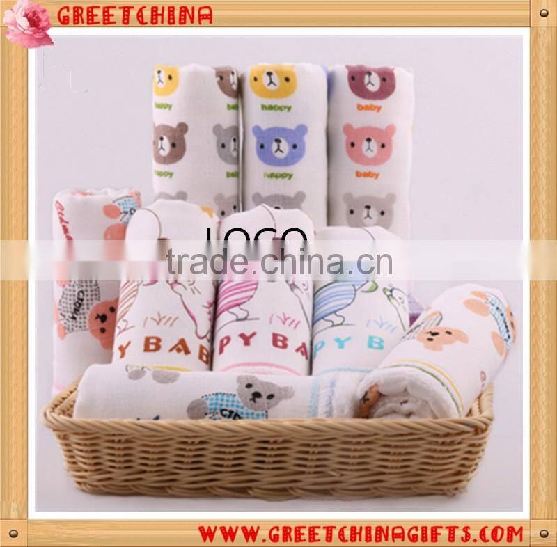 Customized LOGO advertising high-quality cotton untwisted yarn jacquard hotel towel