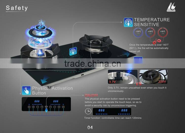 Global Patent Heat Recycle Intelligence electric touch screen best gas cooker China