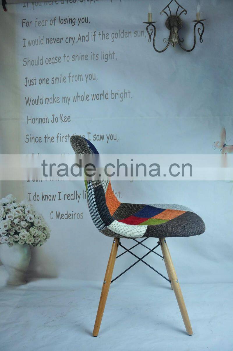 AH-4003 Fabric Beech Wood Leg Leisure Dining Chair