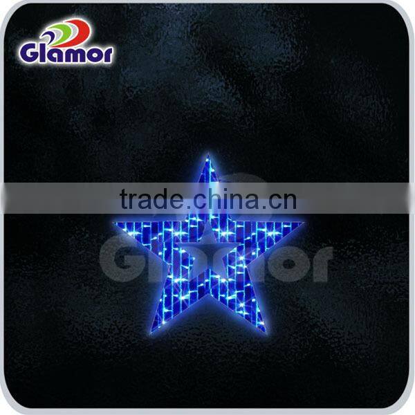 Outdoor christmas led star light motif