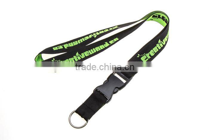 Woven Logo Hook Adjustable Lanyard Cheap Printed Lanyards
