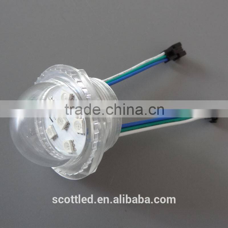 waterproof 35mm 6pcs digital addressable outdoor computer controlled led display pixel dot light