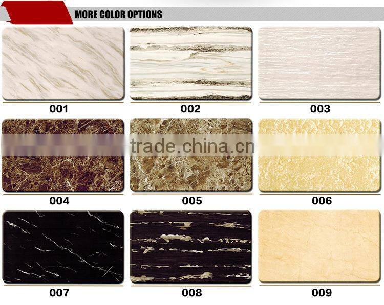 L859 Modern Marble Dining Room Table with Stainless Steel Legs