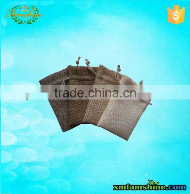 promotion cute drawstring small linen bags