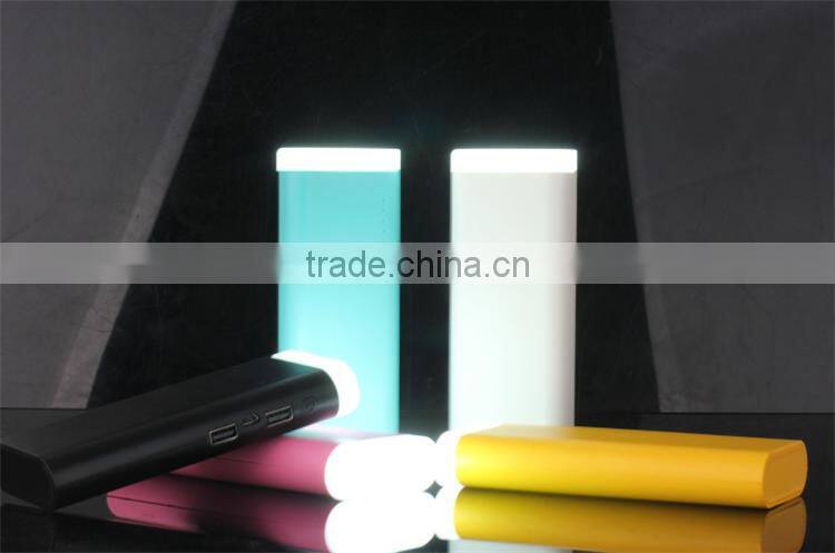 new products Flash led light 26000mah power bank for huawei mate 8