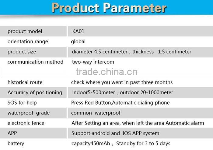 long battery life pets and personal cheap mini gps tracker KA01 factory