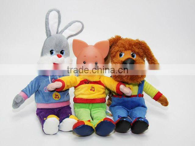 fashional popular lovely green plush frog animal toy with round big eyes for valentine festival