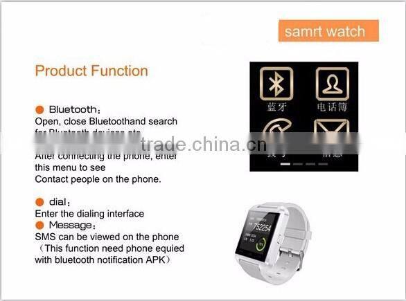 Bluetooth Smart Watch Fashion Casual Android Watch Digital Sport Wrist LED Watch Pair For iOS Android Phone U8 Smartwatch
