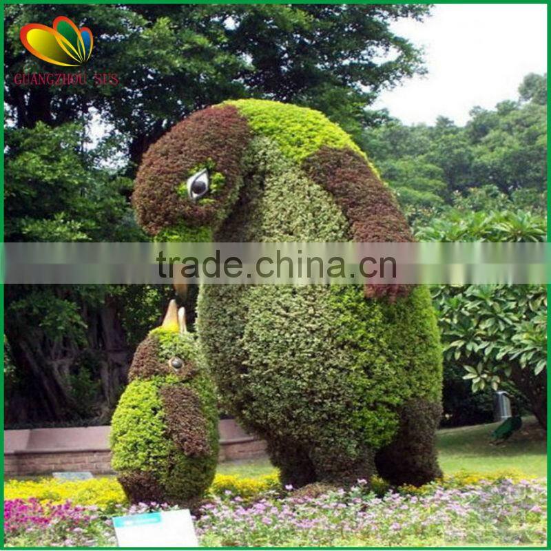2015 novelty china artificial animal topiary for garden decor