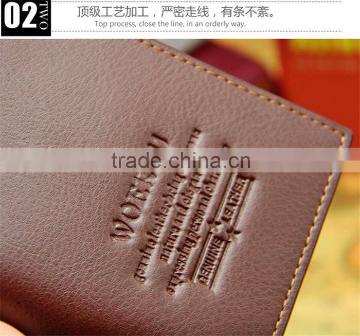 China direct male leather purse men long PU hand wallet