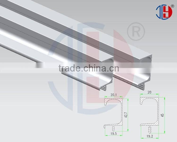 Anodized aluminum l profile handle for kitchen cabinet