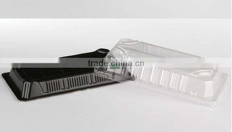 rectangle embossing sakura momiji sushi take out container