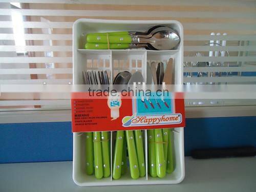 Macaron French Blue Cutlery with Riveted Handle