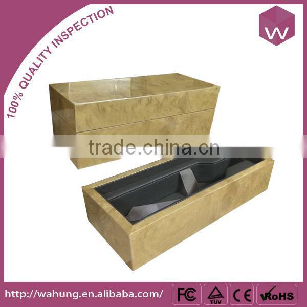 black stain linning inser single custom wine box wood