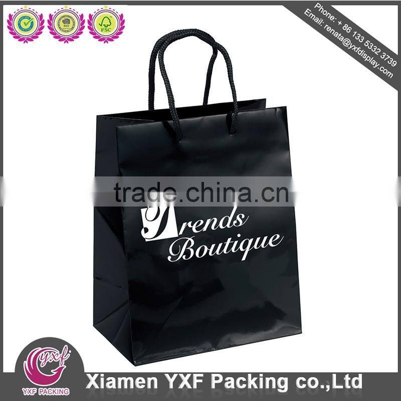 Twist Handle Bags Colored Red Gloss Handle Gift Bags