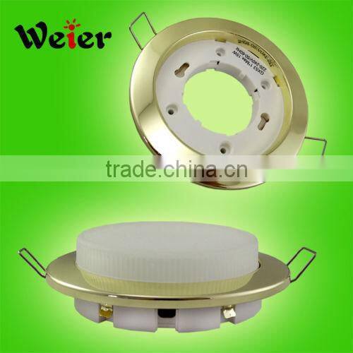 chrome golden color gu10 mr16 spot light ceiling lamp holder