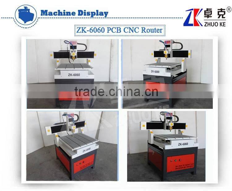Mini Small PCI NcStudio Controller PCB CNC Router For Engrave Cut Milling Drilling ZK-6060 With 1.5KW Water Cooling Spindle