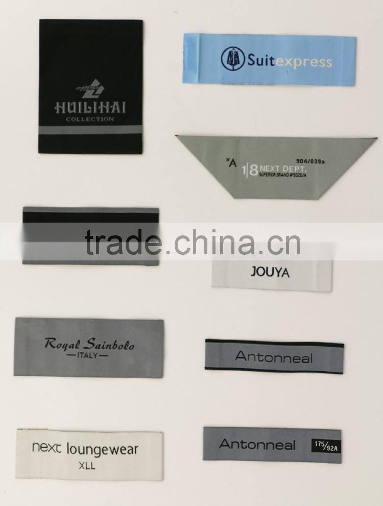 OEM Factory Custom Logo Double Sided Woven Labels For Clothing