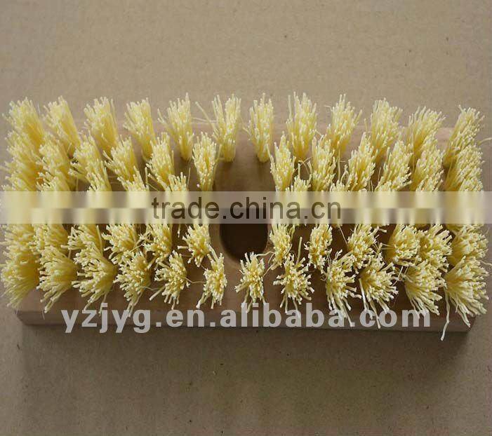 scrubbing, deck cleaning brush