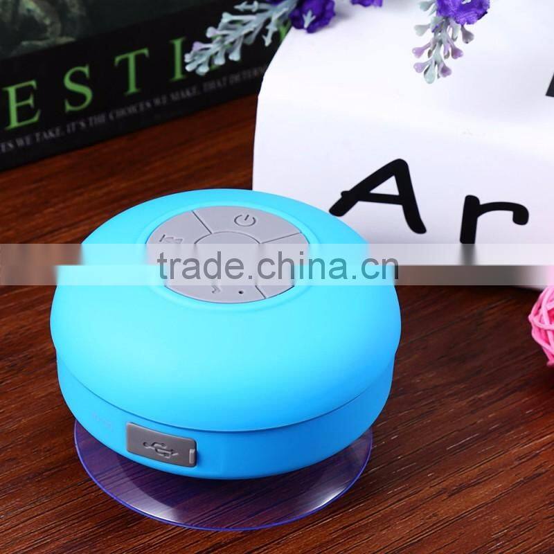 Portable Subwoofer Shower Waterproof Wireless Bluetooth Speaker Car Handsfree Receive Call Music Suction Mic For iPhone Samsung
