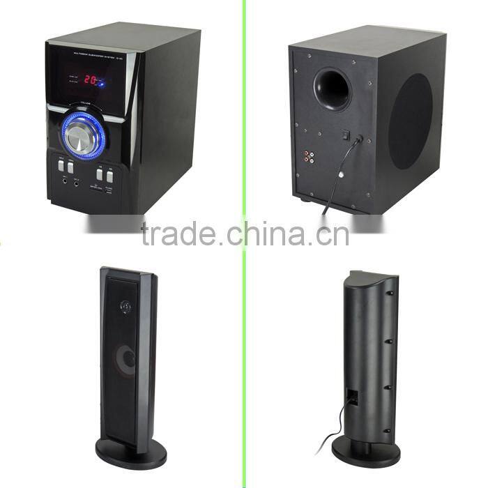 2015Popular 2.1 Multimedia speaker with usb/sd/fm/remote control