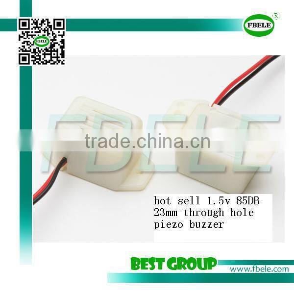 hot sell 1.5v 85DB 23mm through hole piezo buzzer FBMMB2315E