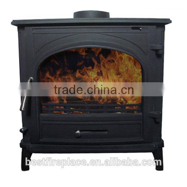Morden Cast Iron Wood Burning Stove with back bolier system