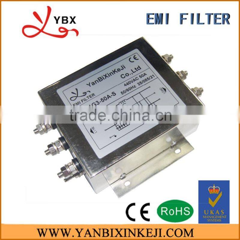 AC power line filter,50A 380V three phase