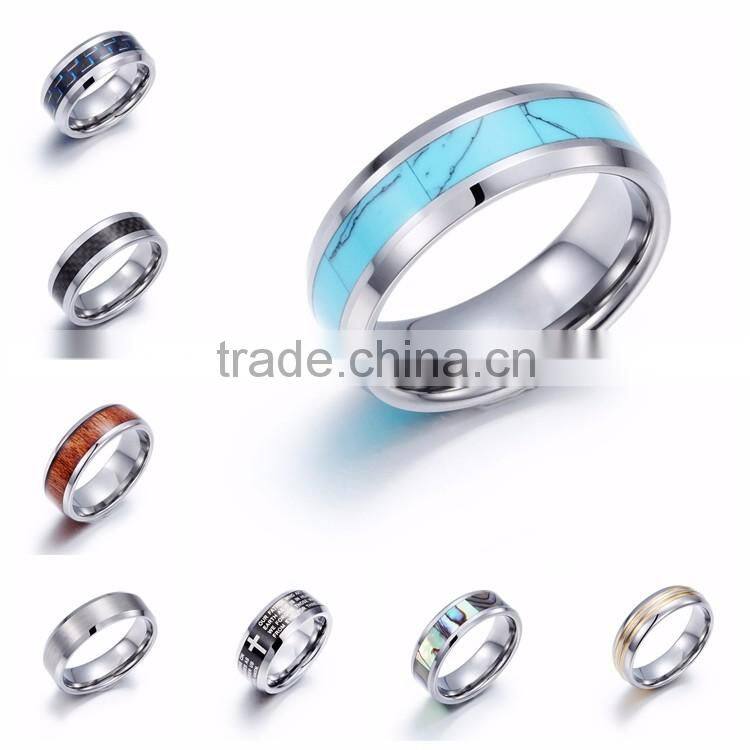 wedding engagement imitation diamond stainless steel ring 18k white gold plated stainless steel jewelry