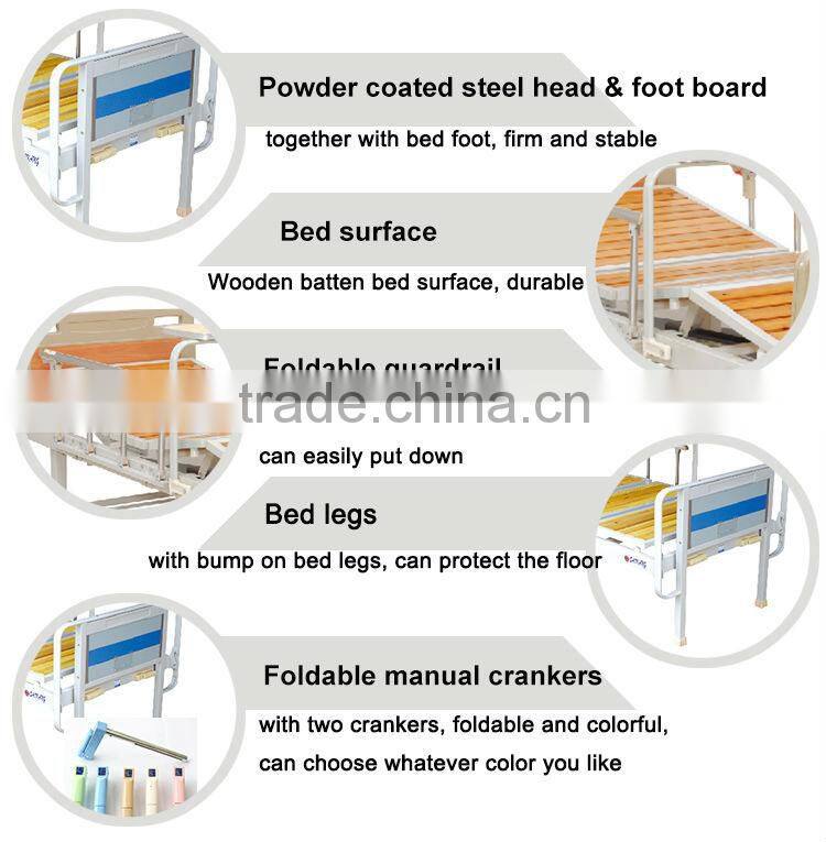 NFBS06 Cheap Double-crank Bed Hospital Bed Sizes