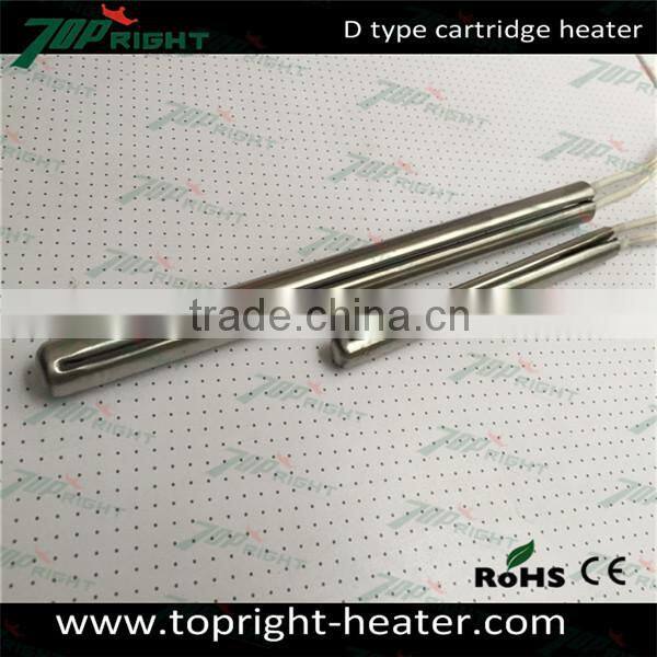 Cartridge heater heating rod with fiber glass wire or pure nickle wire electric heater