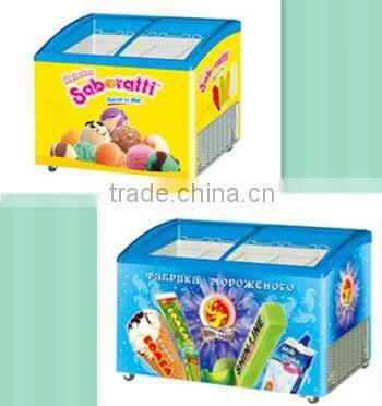 ice cream display freezer for supermarket