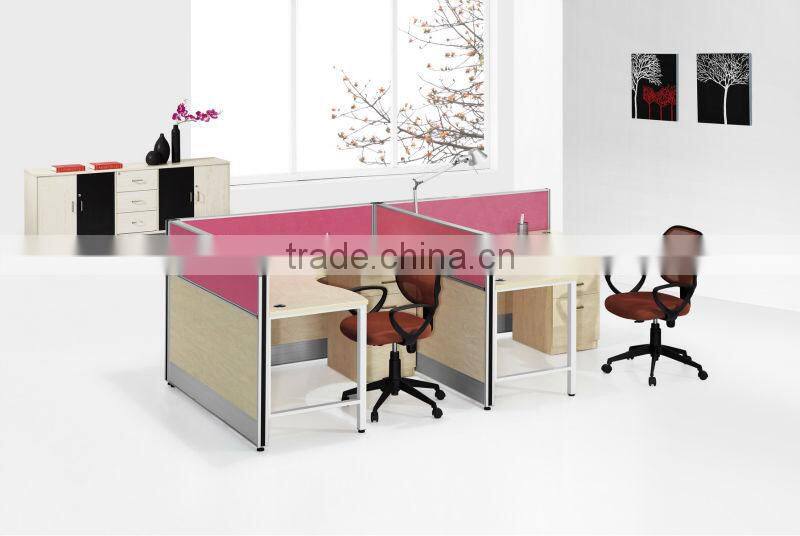 modern colorful F shaped aluiminum office partition