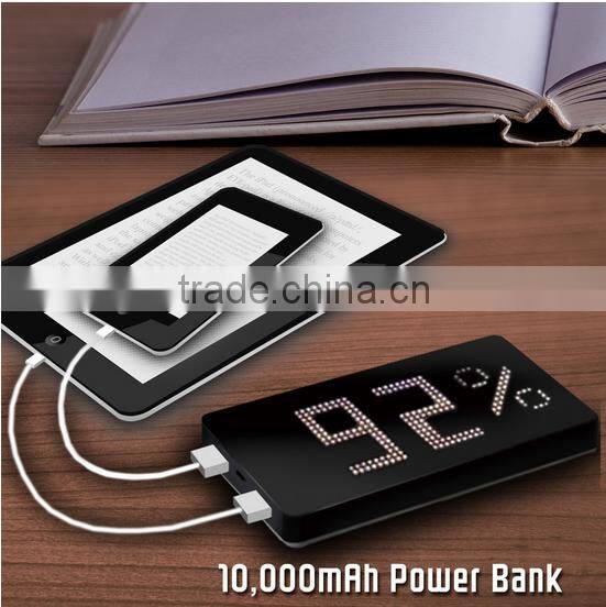 unique design dual usb port wholesale power bank 10000mah capacity
