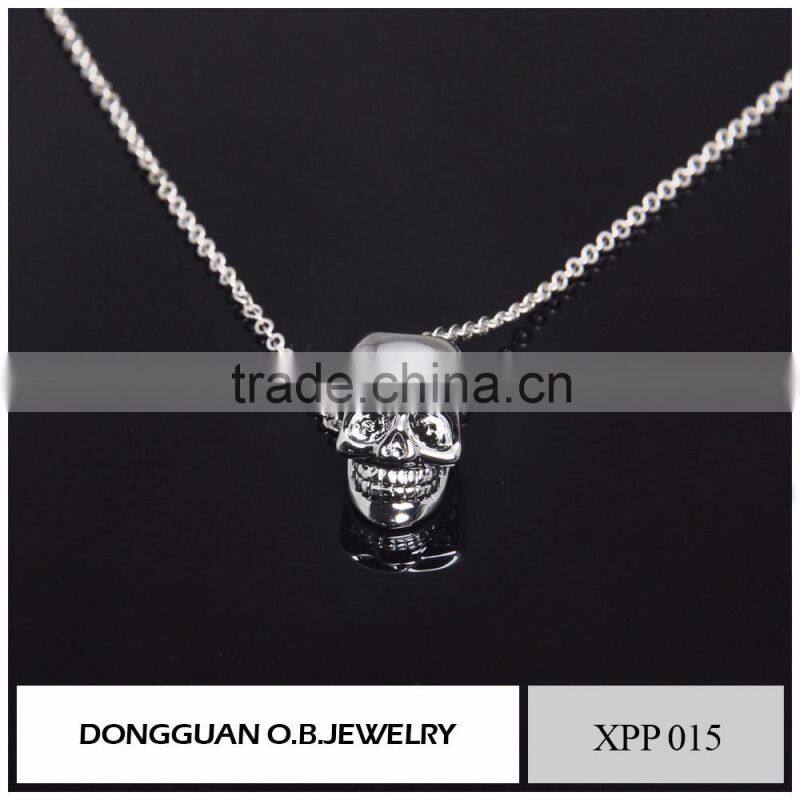 Crystal necklace pendant, fashion LOVE shape pendant jewelry with imitation white gold plated