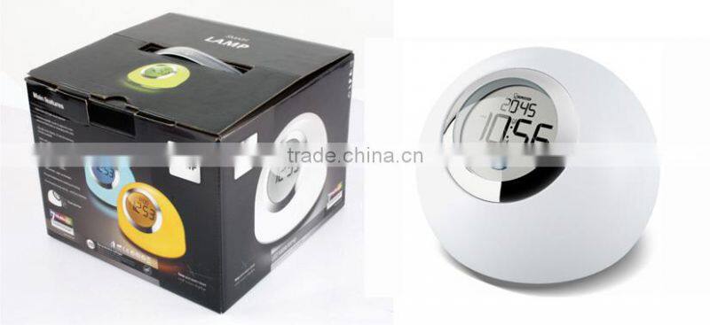 Multicolor LED Smart Lamp Digital clock/alarm clock with snooze function