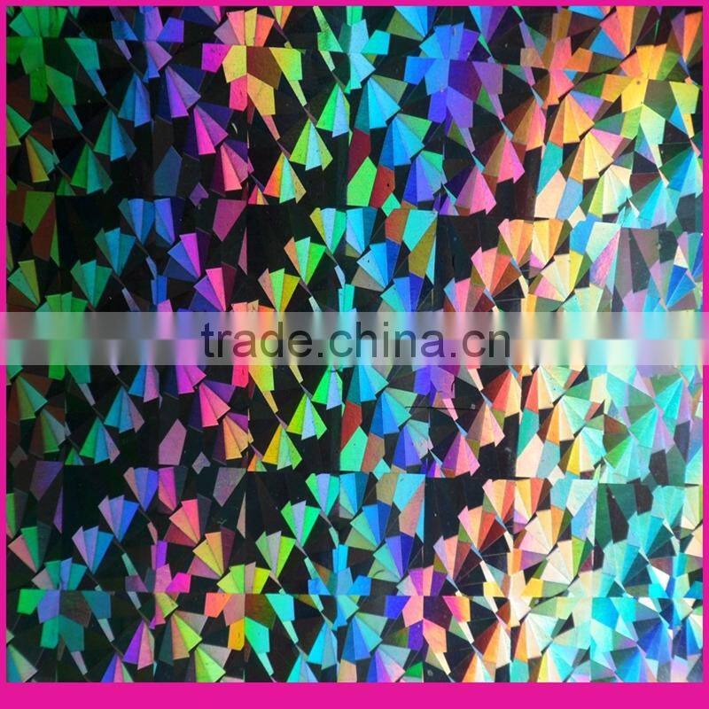 PET holographic roll film for lamination and packing