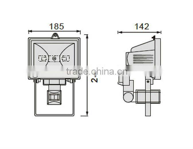 IP44 Aluminum Halogen Light 400W DJ-H109