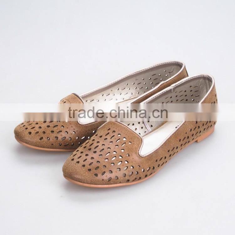 laser carved ladies fancy loafer shoes cheap ballerina shoe women shoes 2016 ladies flat shoes ballet shoe moccasin