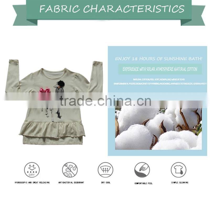 new brand print t-shirts girls long sleeve roupa infantil princess children cartoon clothing kids wear nova 05