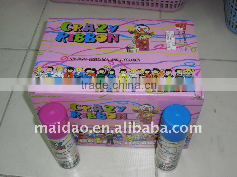 Professional funy silly string spray for holiday decoration