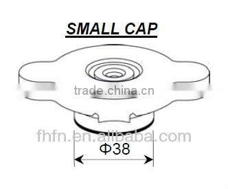Small auto parts radiator cap FN-01-04 and plastic pressure cap or plastic radiator cap