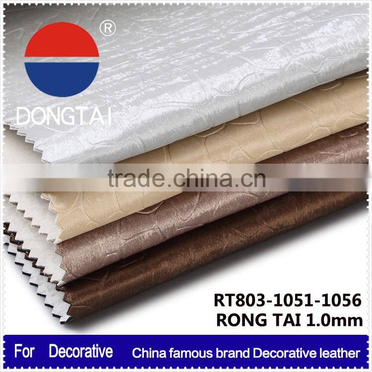 Leader enterprises artificial fashion leather Free samples